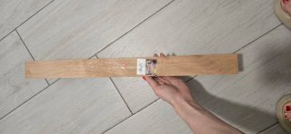 Perchero de madera con 5 ganchos