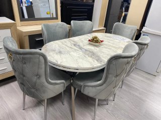 Mesa turca + 6 sillas nuevas 549€
