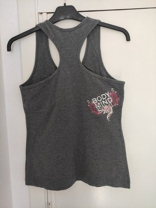 Camiseta deportiva gris mujer