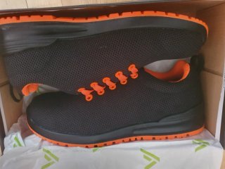 Zapatillas de seguridad VPRO negras y naranjas