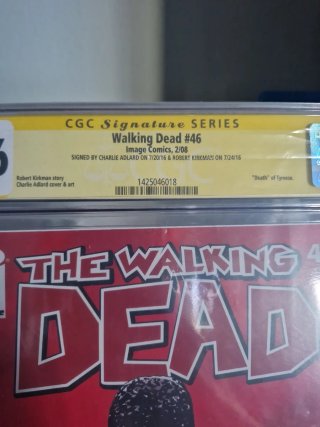 THE WALKING DEAD CGC 9.6 CON FIRMAS