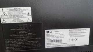 Televisión LG Negra para piezas