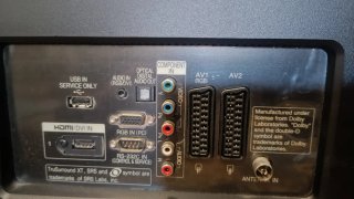 Televisión LG Negra para piezas