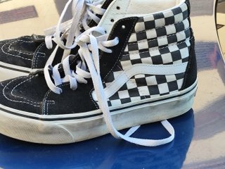 Botas Vans Sk8 Hi Checkerboard