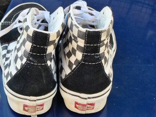 Botas Vans Sk8 Hi Checkerboard