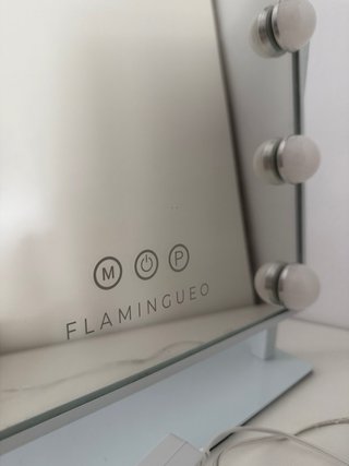 Espejo Tocador Flamingueo con Luces LED