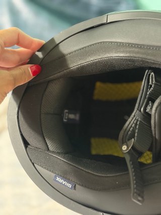 Casco de moto Shark como nuevo