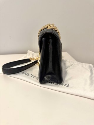 Borsa a spalla Michael Kors Nero e Oro