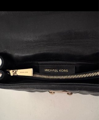 Borsa a spalla Michael Kors Nero e Oro