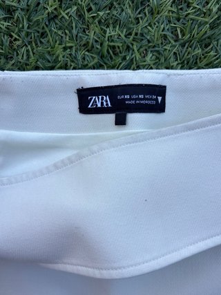 Falda Zara Blanca