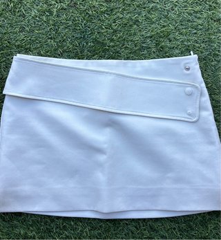 Falda Zara Blanca