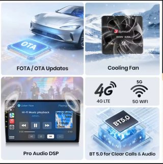 Radio Multimedia Junsun VW Touran 2011-2015