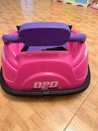 Coche de choque eléctrico infantil rosa