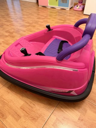 Coche de choque eléctrico infantil rosa