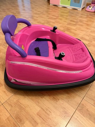 Coche de choque eléctrico infantil rosa