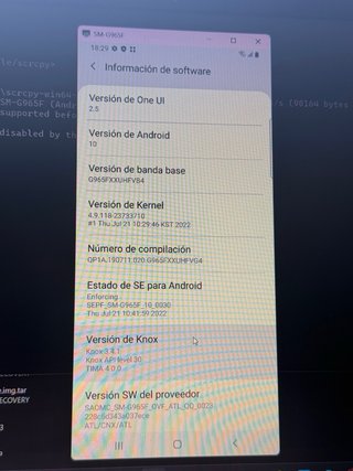 Samsung Galaxy S9 Plus Negro Roto