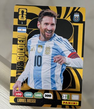 Carta de Leo Messi balon de oro