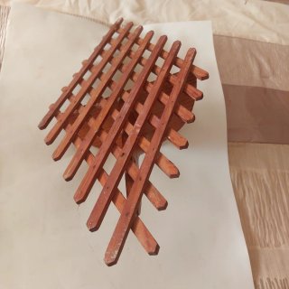 Estantería madera maciza vintage 52x25cm