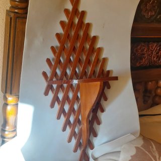 Estantería madera maciza vintage 52x25cm