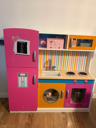 Cocinita de madera grande 104cm x 32cm preciosa