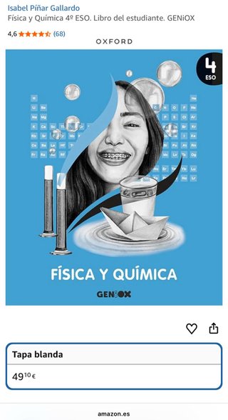 LIBRO NUEVO DE FÍSICA Y QUÍMICA 4° ESO OXFORD