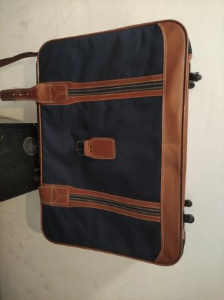 Maleta Rodelle 75 cm Azul y Marrón