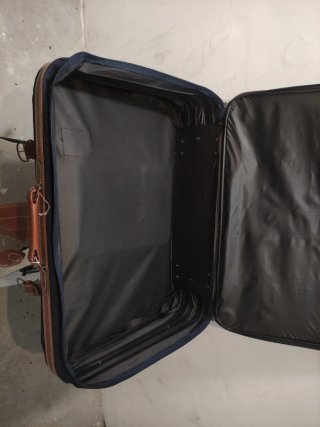 Maleta Rodelle 75 cm Azul y Marrón