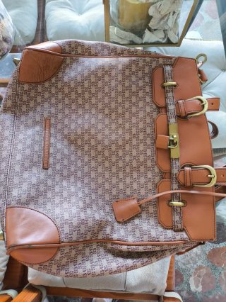 Bolso Grande Salvador Bachiller Cuero Camel/Granat