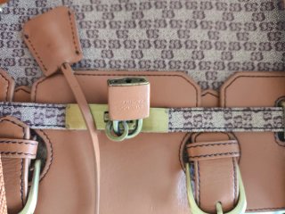Bolso Grande Salvador Bachiller Cuero Camel/Granat