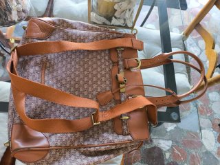 Bolso Grande Salvador Bachiller Cuero Camel/Granat