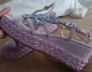 Sandalias Alma en Pena Moradas Talla 38