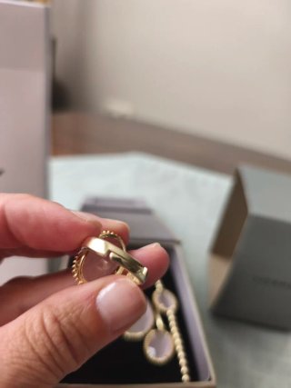 Conjunto Plata Chapada oro y Cuarzo Rosa Viceroy