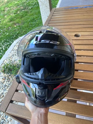 CASCO LS2 FF808 STREAM II VINTAGE ROJO/NEGRO