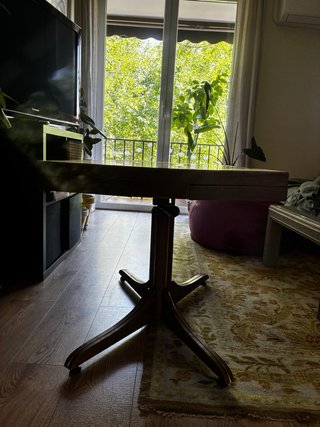 Mesa comedor/ salon vintage elevable y extensible