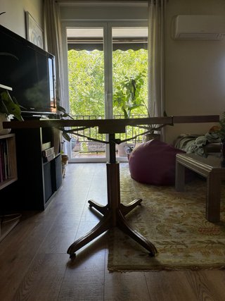 Mesa comedor/ salon vintage elevable y extensible