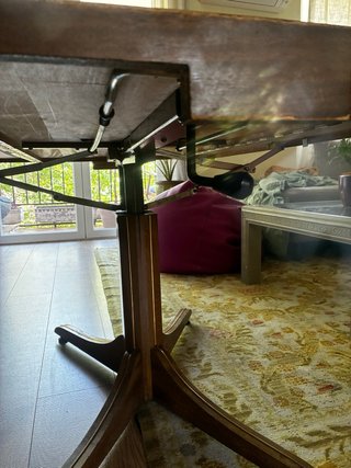 Mesa comedor/ salon vintage elevable y extensible