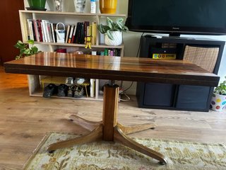 Mesa comedor/ salon vintage elevable y extensible