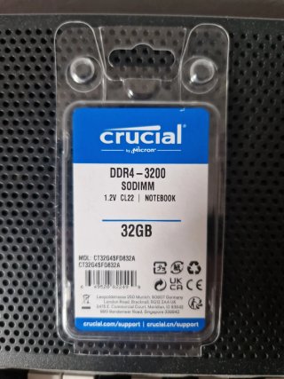 Crucial DDR4-3200 SODIMM 32GB