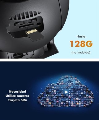 Cámara Vigilancia Exterior 4G LTE con SIM