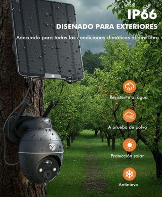 Cámara Vigilancia Exterior 4G LTE con SIM