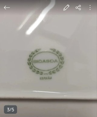 Vajilla Bidasoa Porcelana