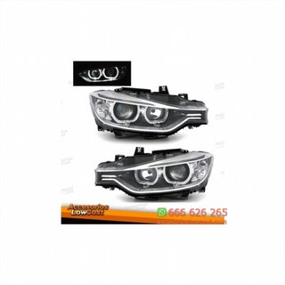 FAROS OJOS DE ÁNGEL LED, H7+H7 PARA BMW SERIE 3 F