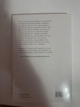 Tirant lo Blanc. Episodis amorosos. Text adapta...