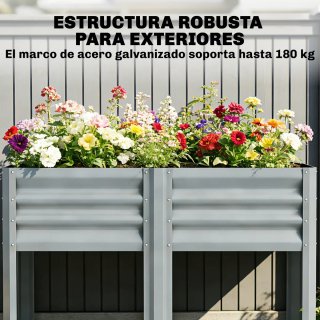 Huerto Urbano Elevado con Estante