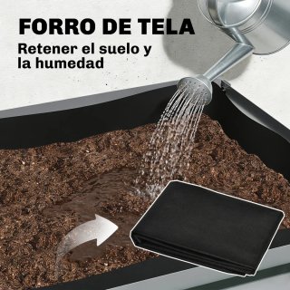 Huerto Urbano Elevado con Estante