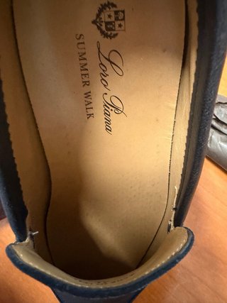 Loro Piana Mocasines Negros Piel