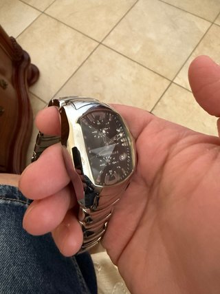 Orologio Chronotech Uomo Nero Argento