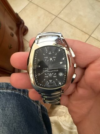 Orologio Chronotech Uomo Nero Argento