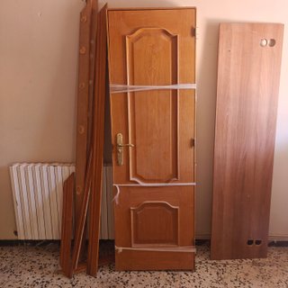 3 Puertas de Madera con Cristal