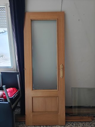 3 Puertas de Madera con Cristal